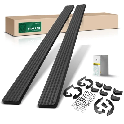 5 Inch Textured Black Aluminum Running Boards