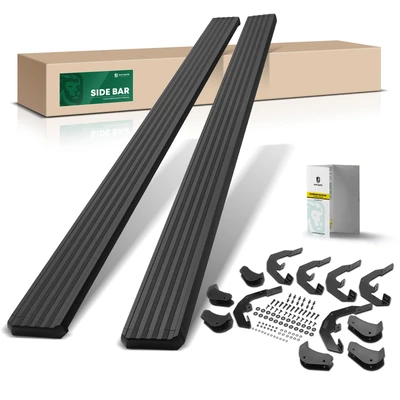 5 Inch Textured Black Aluminum Running Boards