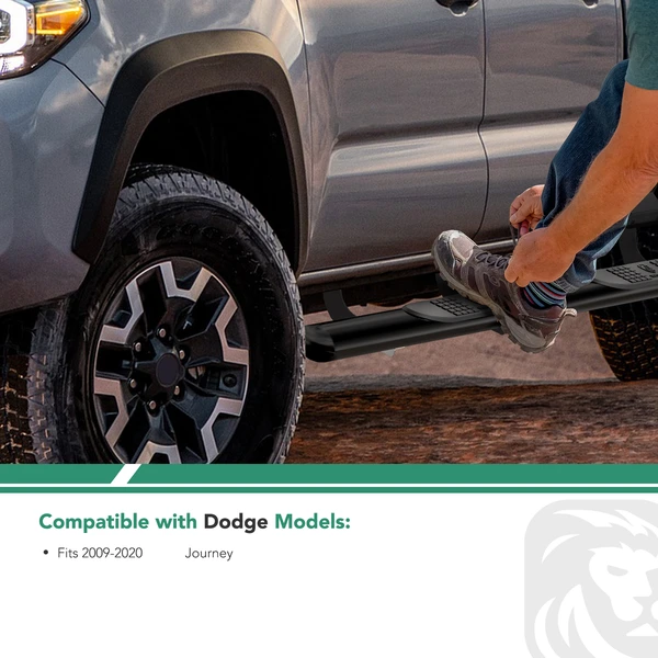 5.5 Inch Black Aluminum Running Boards for 2009-2020 Dodge Journey