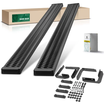 7 Inch Textured Black Aluminum Running Boards
