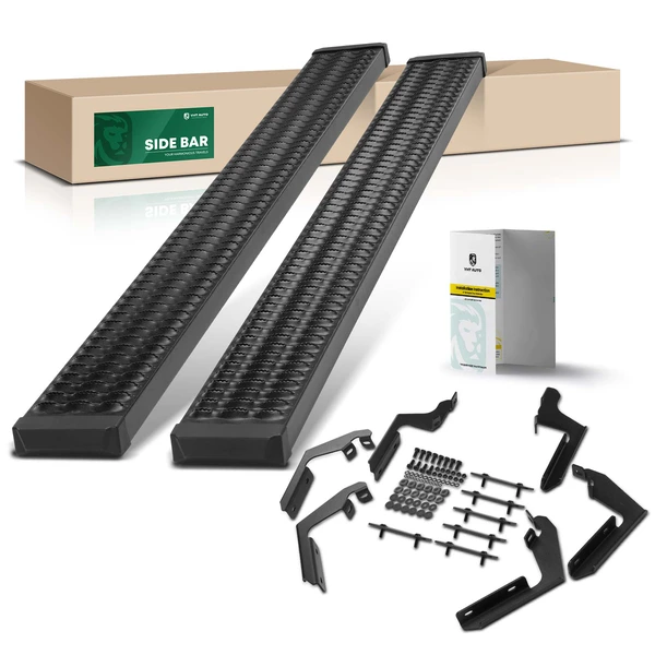 7 Inch Textured Black Aluminum Running Boards for 2019-2023 Ford Ranger