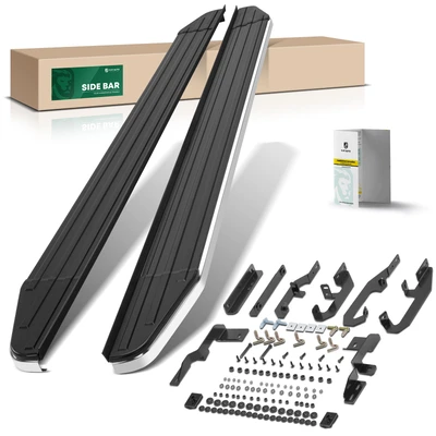 5.5 Inch Black Aluminum Running Boards
