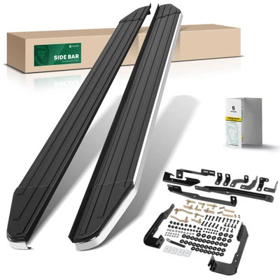 5.5 Inch Black Aluminum Running Boards