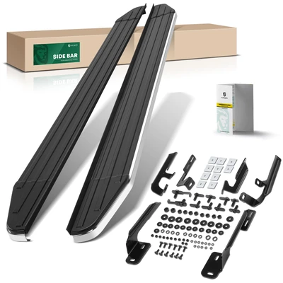 5.5 Inch Black Aluminum Running Boards