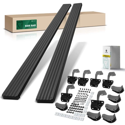 5 Inch Textured Black Aluminum Running Boards