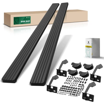 5 Inch Textured Black Aluminum Running Boards