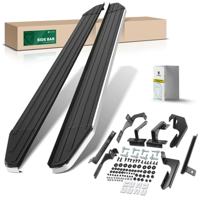 5.5 Inch Black Aluminum Running Boards