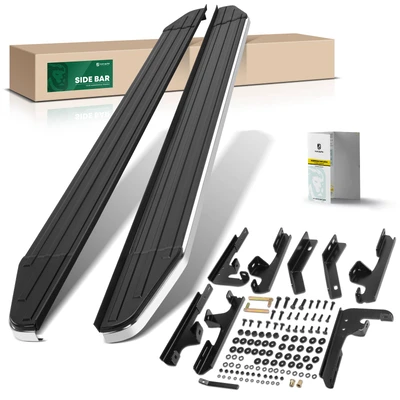 5.5 Inch Black Aluminum Running Boards