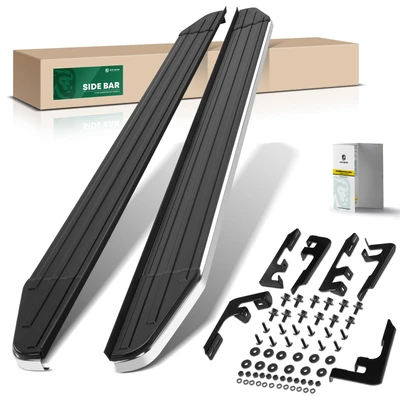 5.5 Inch Black Aluminum Running Boards