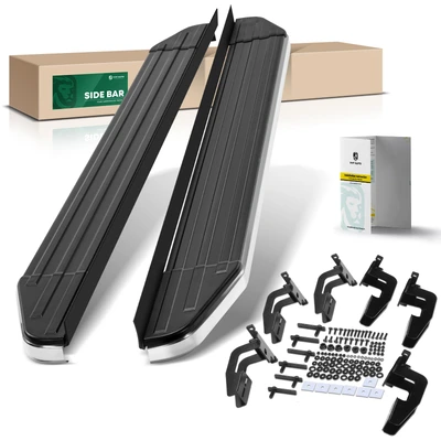 5.5 Inch Black Aluminum Running Boards
