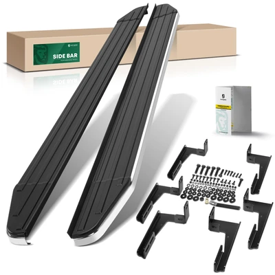 5.5 Inch Black Aluminum Running Boards