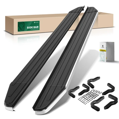 5.5 Inch Black Aluminum Running Boards