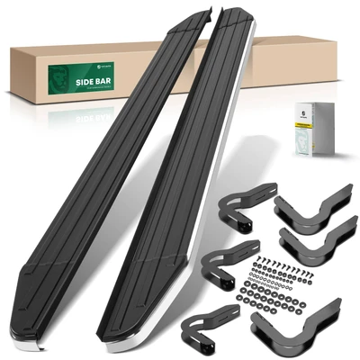 5.5 Inch Black Aluminum Running Boards