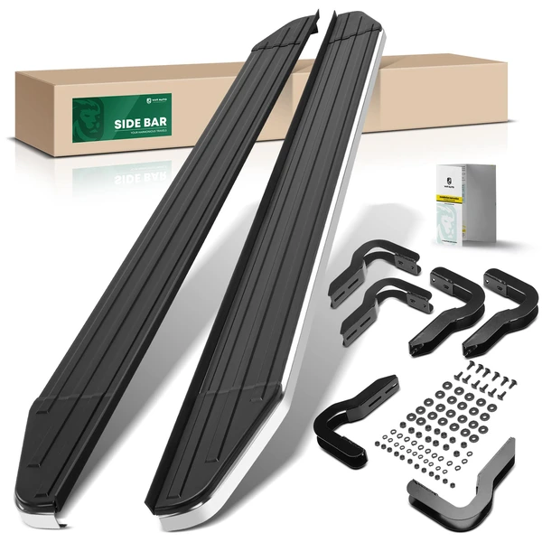 5.5 Inch Textured Black Aluminum Running Boards for 2005-2012 Nissan Pathfinder