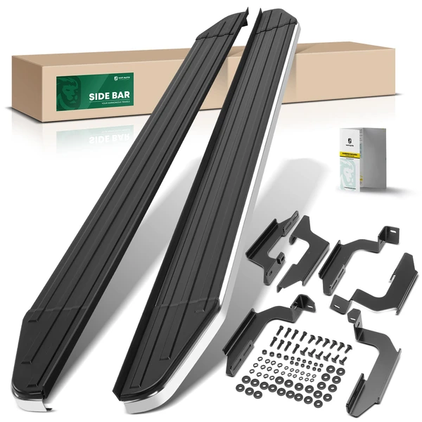 5.5 Inch Textured Black Aluminum Running Boards for 2022-2024 Nissan Pathfinder