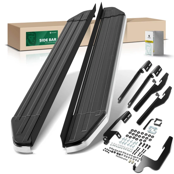 5.5 Inch Textured Black Aluminum Running Boards for 2014-2020 Nissan Rogue