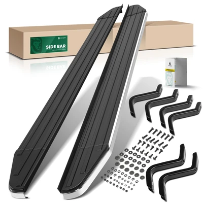 5.5 Inch Textured Black Aluminum Running Boards