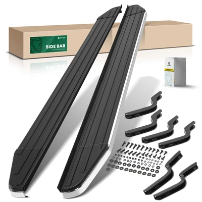 5.5 Inch Black Aluminum Running Boards
