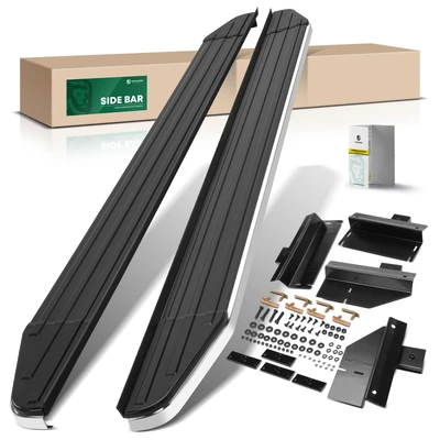 5.5 Inch Black Aluminum Running Boards