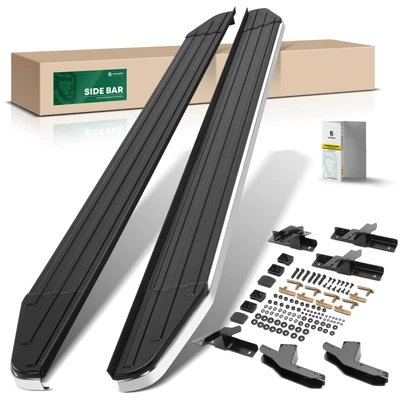5.5 Inch Black Aluminum Running Boards
