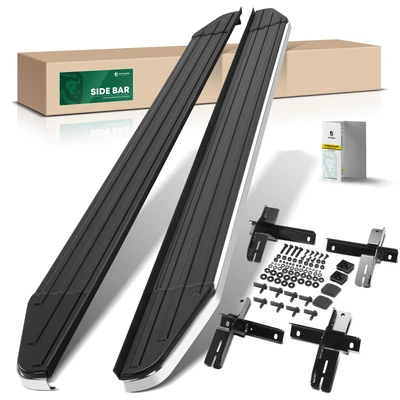 5.5 Inch Black Aluminum Running Boards