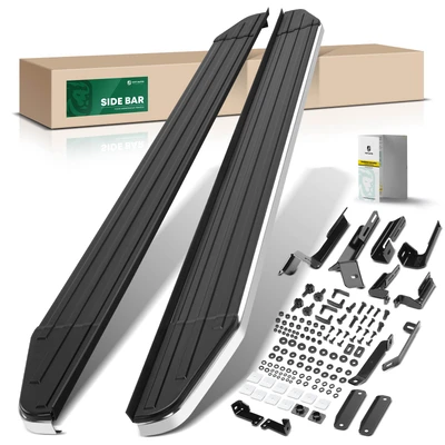 5.5 Inch Black Aluminum Running Boards