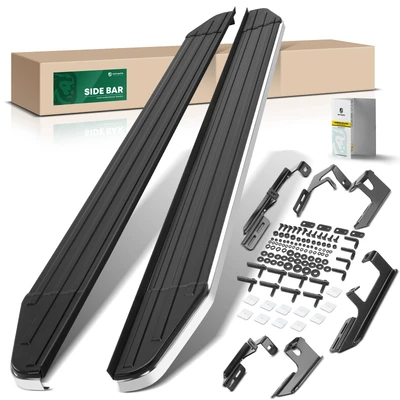 5.5 Inch Black Aluminum Running Boards