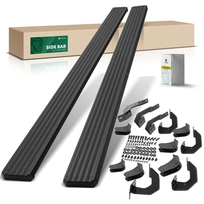 5 Inch Textured Black Aluminum Running Boards
