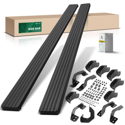 5 Inch Textured Black Aluminum Running Boards