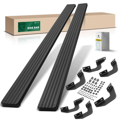 5 Inch Textured Black Aluminum Running Boards