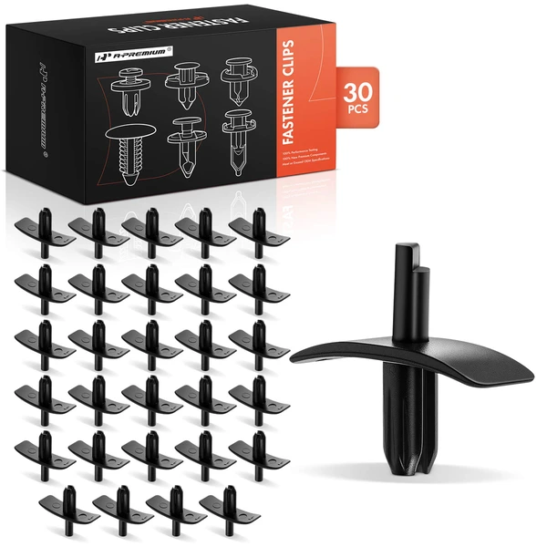 30 Pcs 5mm Nylon Black Hood Insulation & Radiator Seal Retainer A-Premium APRCF239