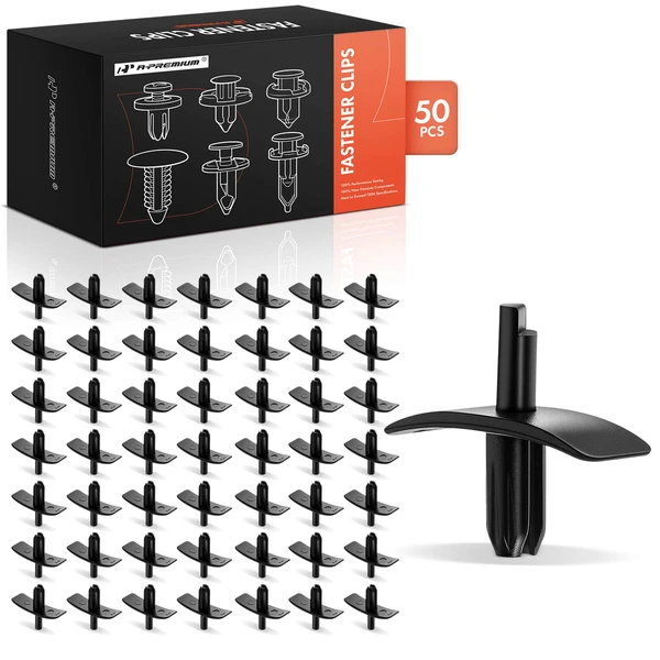 50 Pcs 5mm Nylon Black Hood Insulation & Radiator Seal Retainer A-Premium APRCF240