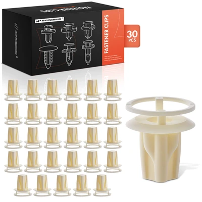 30 Pcs 9mm Nylon Front Fender Liner Screw Grommet Retainer Clip