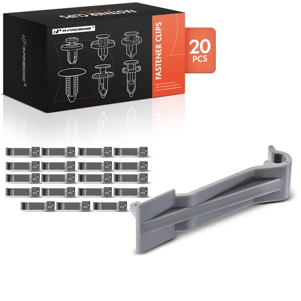 20 Pcs Plastic Gray Windshield Washer Hose Clip A-Premium APRCF250