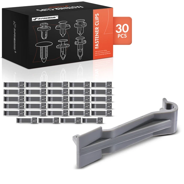 30 Pcs Plastic Gray Windshield Washer Hose Clip A-Premium APRCF251