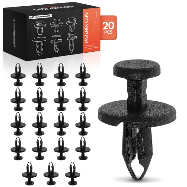 2001-2010 Chrysler Sebring 20 Pcs 7mm Nylon Black Side Radiator Shield Retainer A-Premium APRCF262