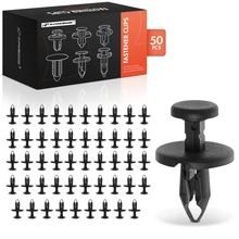 50 Pcs 7mm Radiator Shield Retainer Fastener Clips Push-Type