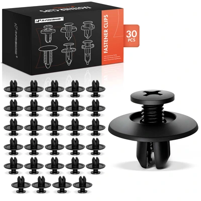 30 Pcs 8mm Nylon Fender Retainer Clip Fastener Screw-Type
