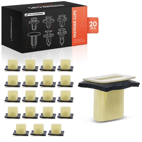 2020-2025 Cadillac CT4 20 Pcs Nylon Natural Back Glass Molding & Interior Trim Retainer Clip A-Premium APRCF268