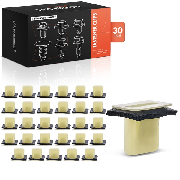 2003-2019 Cadillac CTS 30 Pcs Nylon Natural Back Glass Molding & Interior Trim Retainer Clip A-Premium APRCF269