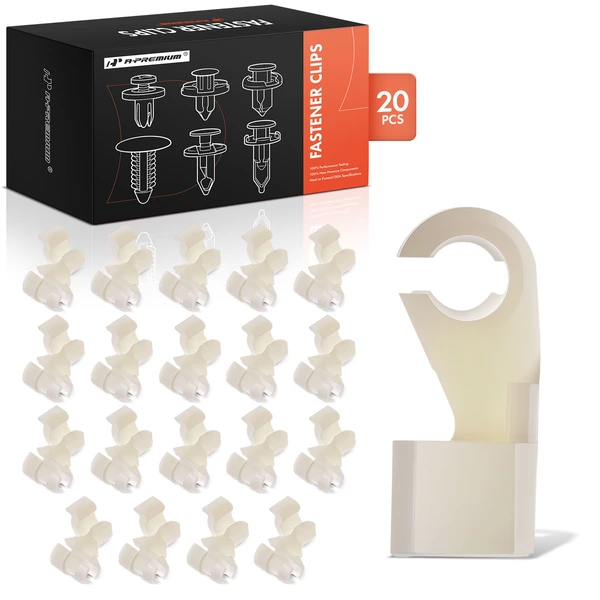 1999-2001 Lexus ES300 20 Pcs 7.3mm Nylon Natural Door Lock Rod Clip A-Premium APRCF271