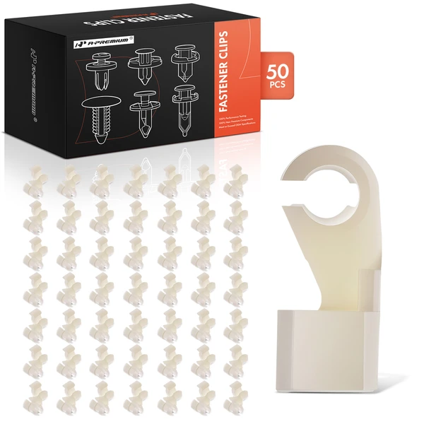 2000-2006 Toyota Tundra 50 Pcs 7.3mm Nylon Natural Door Lock Rod Clip A-Premium APRCF273