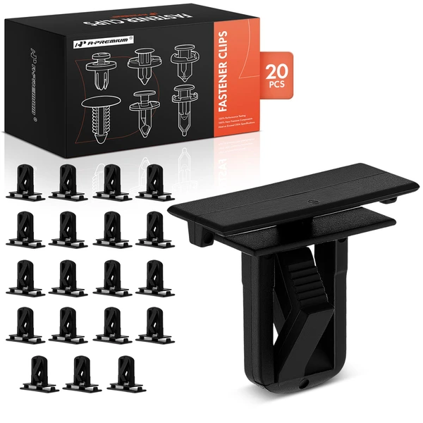 2002-2011 Jeep Liberty 20 Pcs Nylon Black Rocker Panel & Bumper Fascia Clip A-Premium APRCF283