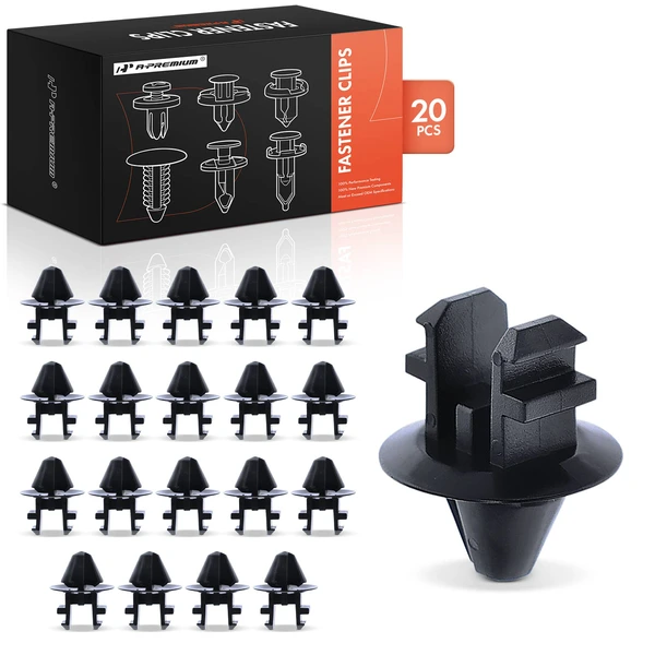 20 Pcs Nylon Black Radiator Shroud Air Deflector Retainer A-Premium APRCF286