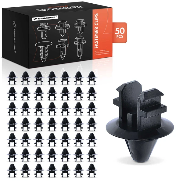 50 Pcs Nylon Black Radiator Shroud Air Deflector Retainer A-Premium APRCF288