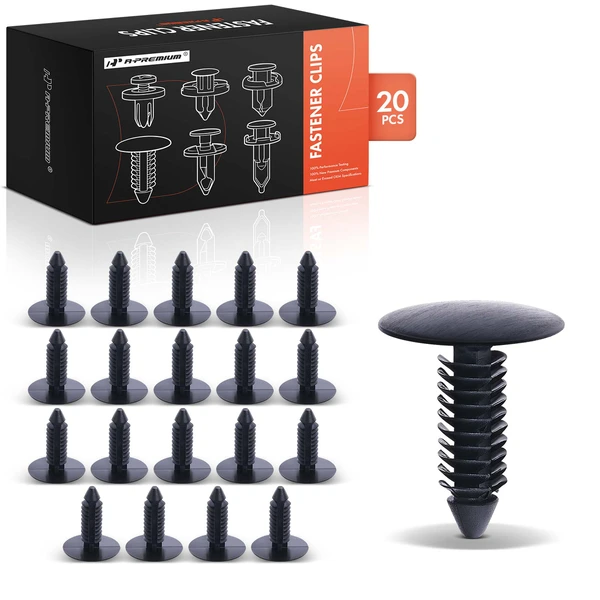 2003-2017 Ford Expedition 20 Pcs Nylon Black Rear Bumper Cover Retainer A-Premium APRCF289