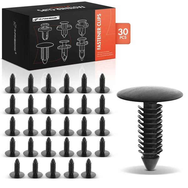 2003-2017 Ford Expedition 30 Pcs Nylon Black Rear Bumper Cover Retainer A-Premium APRCF290