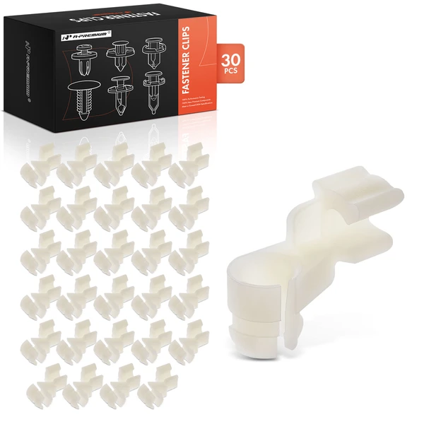 1987-1992 Toyota Supra 30 Pcs 8.5mm Nylon Natural Door Lock Rod Clip A-Premium APRCF293