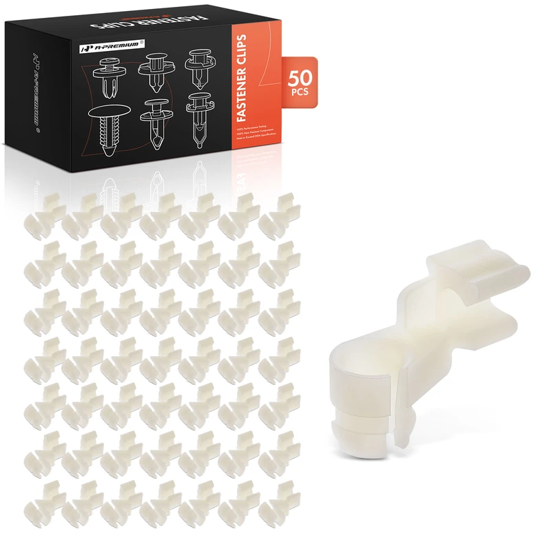 1987-1996 Toyota Camry 50 Pcs 8.5mm Nylon Natural Door Lock Rod Clip A-Premium APRCF294