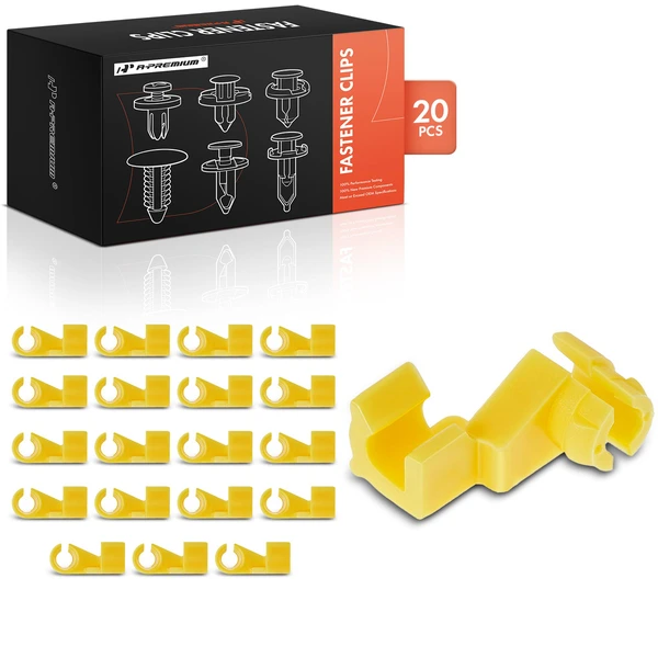 20 Pcs 8.5mm Nylon Yellow A-Premium APRCF295